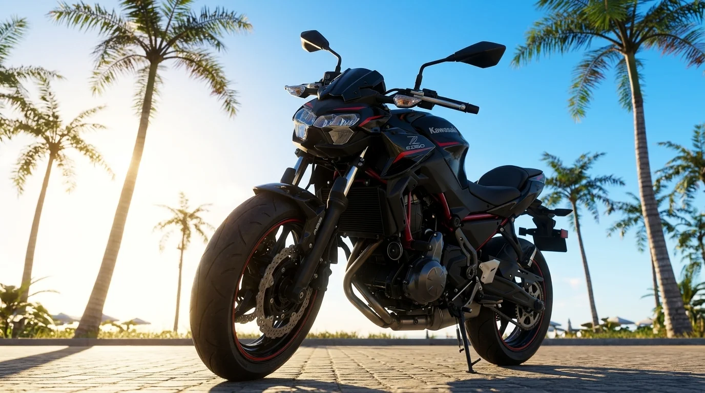 Kawasaki 650Z im PRE-Sunset-Design für die Zweirad-Führerschein-Ausbildung bei PRE Fahrschule Heilbronn