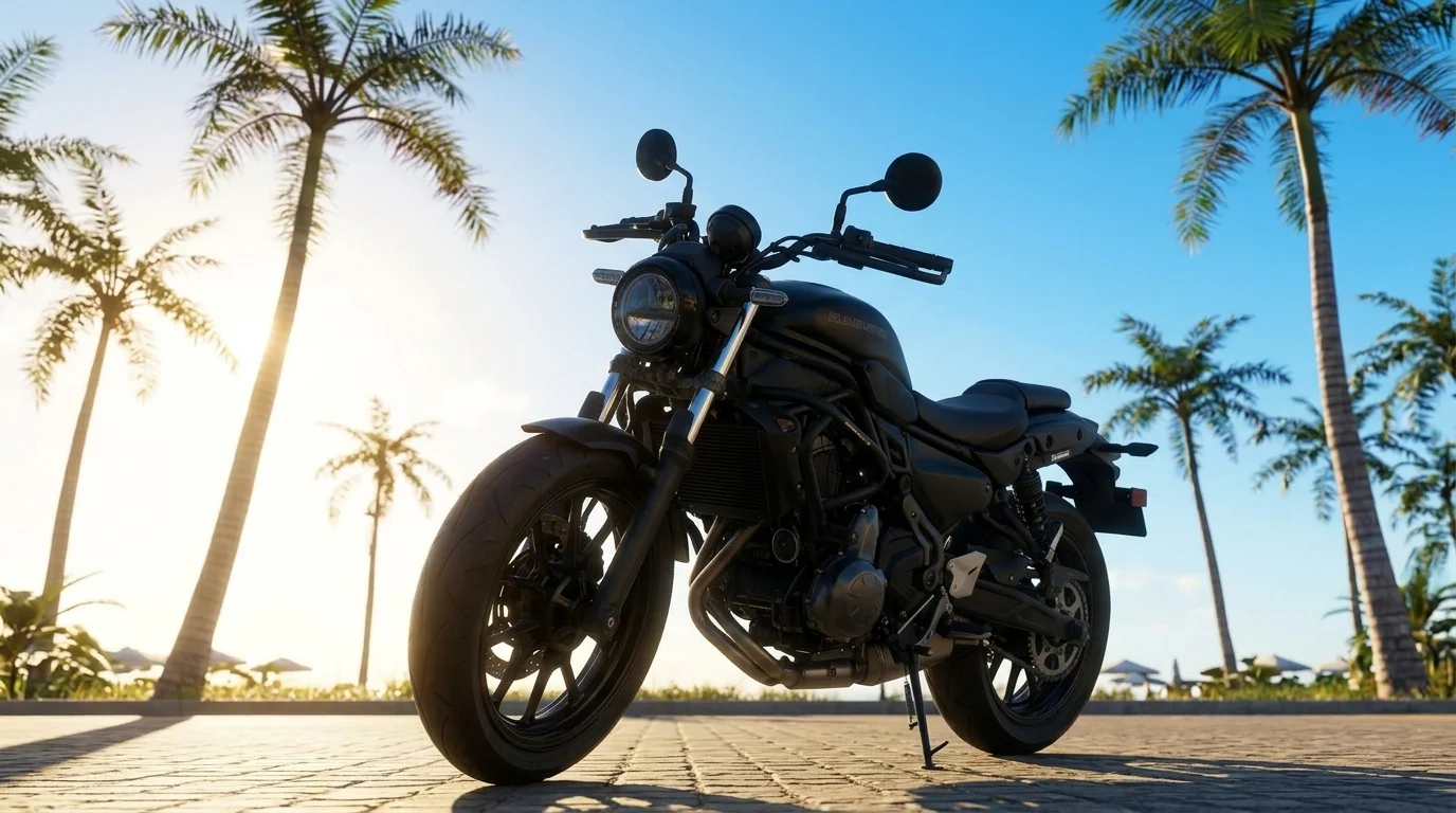 Kawasaki Eliminator A2-Maschine im PRE-Sunset-Design für die Klasse A2 Ausbildung bei PRE Fahrschule Heilbronn