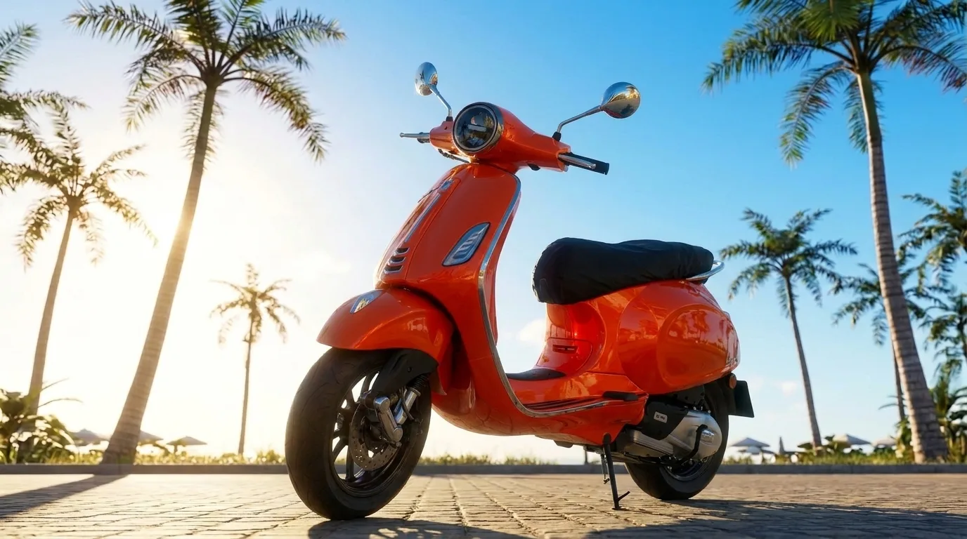 Roller im PRE-Sunset-Design für die Klasse AM Ausbildung bei PRE Fahrschule Heilbronn